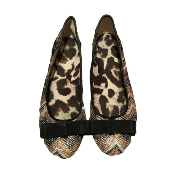 Jessica Simpson zig zag sparkle women’s flats size 9 - Picture 4 of 6